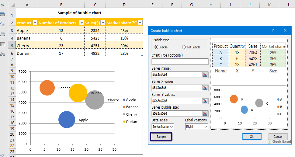 data label range for bubble charts on excel on a mac